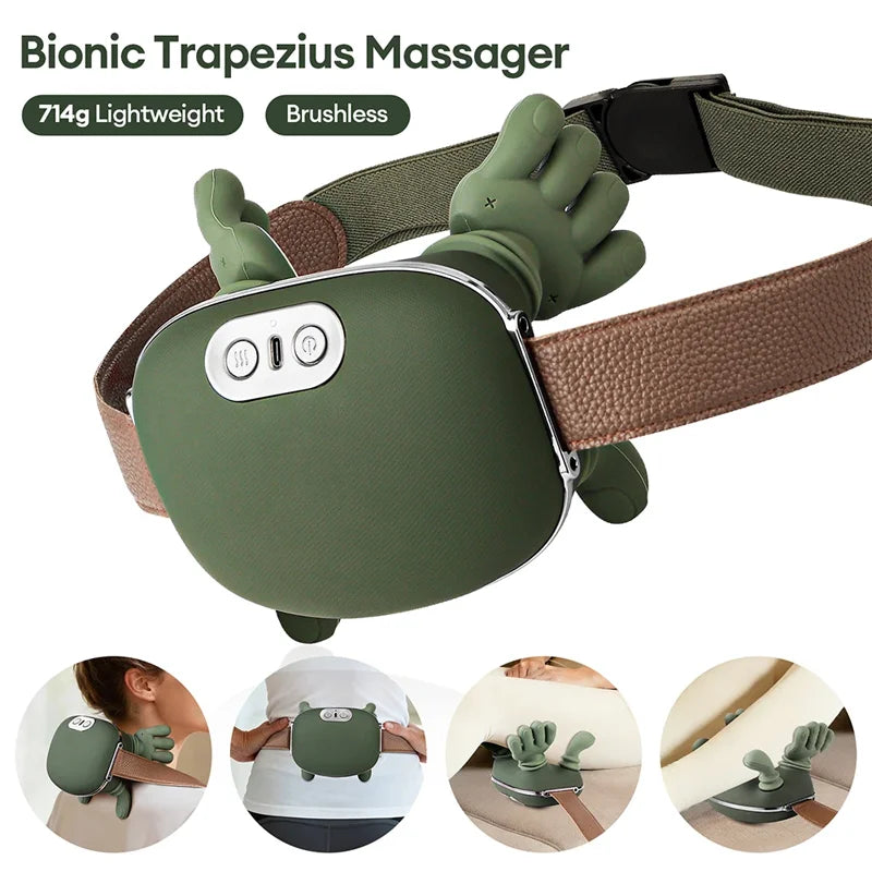 4D kneading and simulated hand massage, multi-functional massage device, portable electric massage instrument