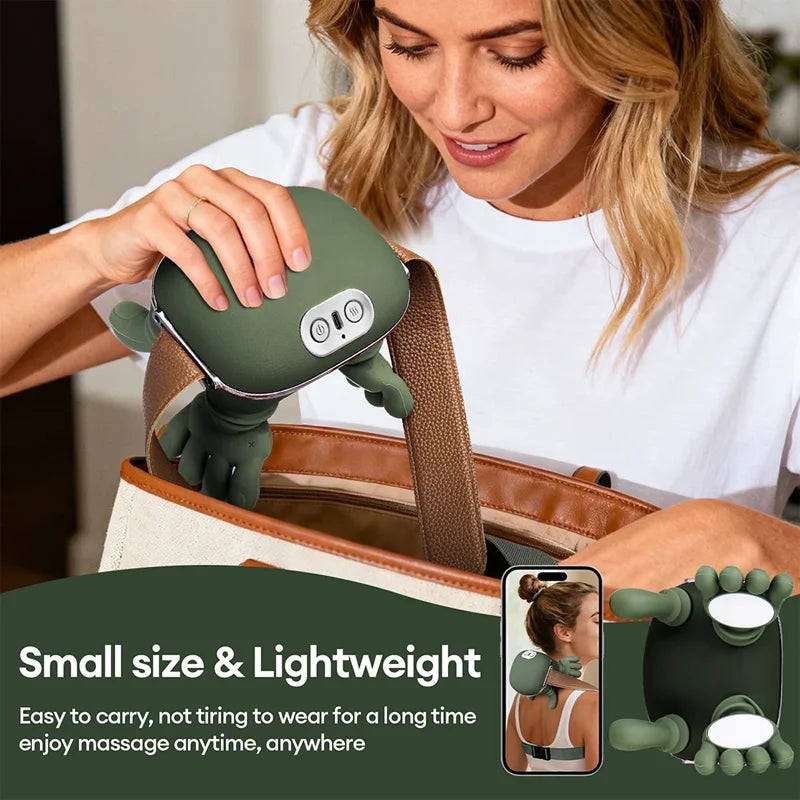 4D kneading and simulated hand massage, multi-functional massage device, portable electric massage instrument