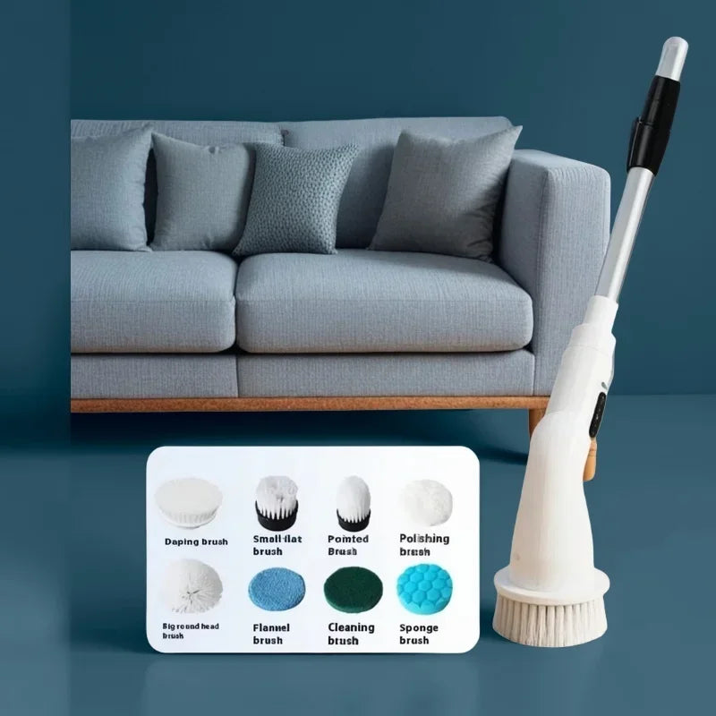 New Electric Cleaning Brush Multifunctional Kitchen Bathroom Toilet Portable Powerful Clean Brush LED Display