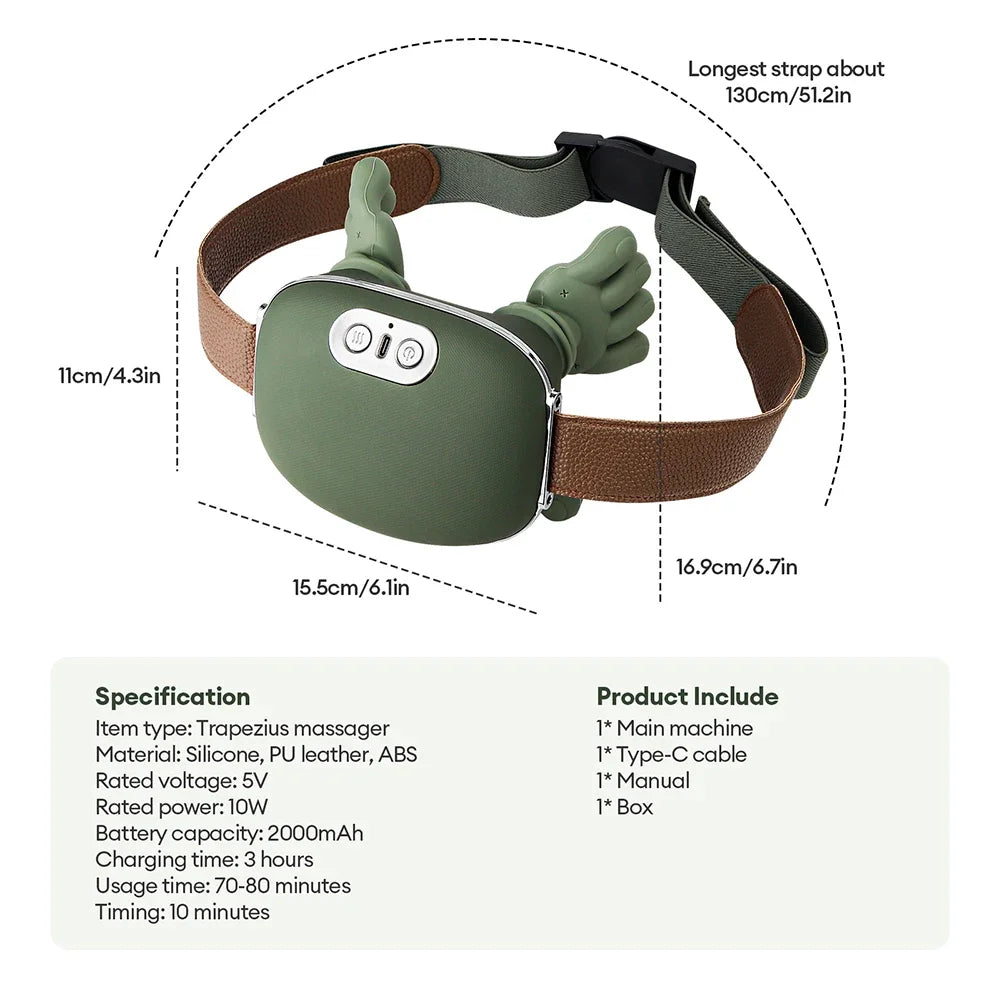 4D kneading and simulated hand massage, multi-functional massage device, portable electric massage instrument
